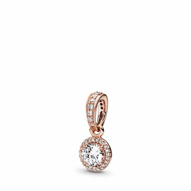 Pandora Rose™ Classic Elegance Pendant - Pandora Rose/Cubic Zirconia - Canada | DU5192RE